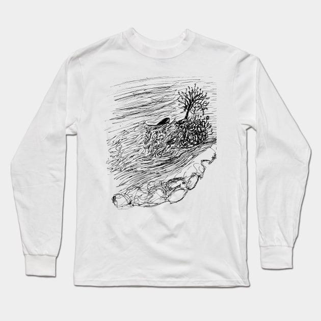 Shore Long Sleeve T-Shirt by MacSquiddles
